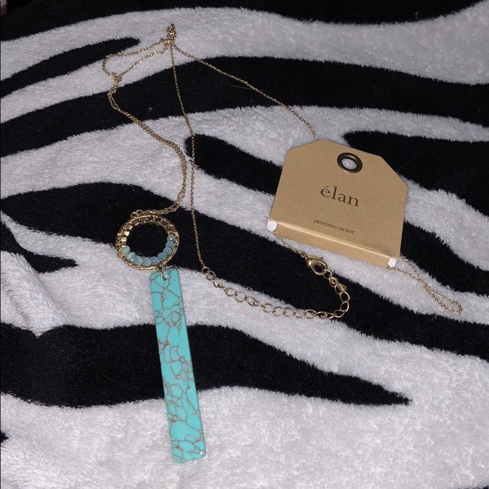 turquoise long necklace